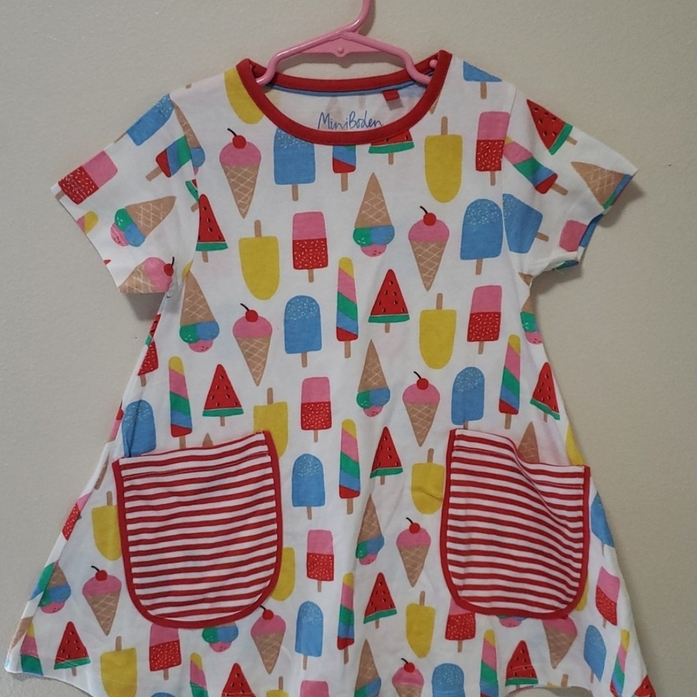 Mini Boden Ice Cream Print Dress